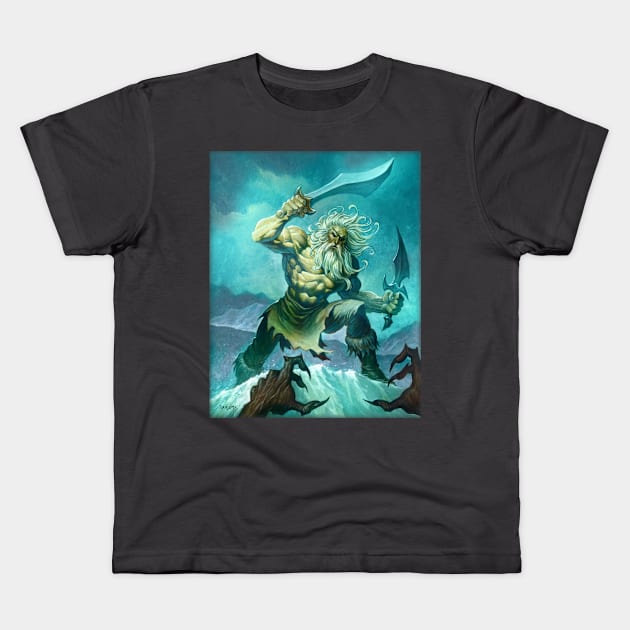 Odin Kids T-Shirt by Paul_Abrams